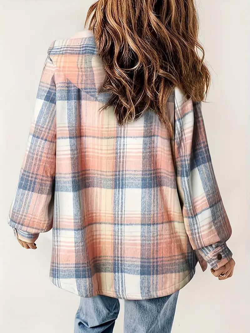 Pernie - Checked jacket with zipper