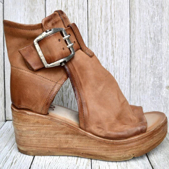 Shina -Boho wedge sandals for women 