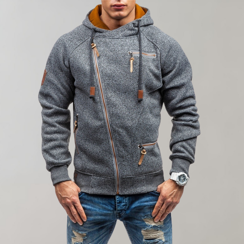 Casual hoodie with zipper