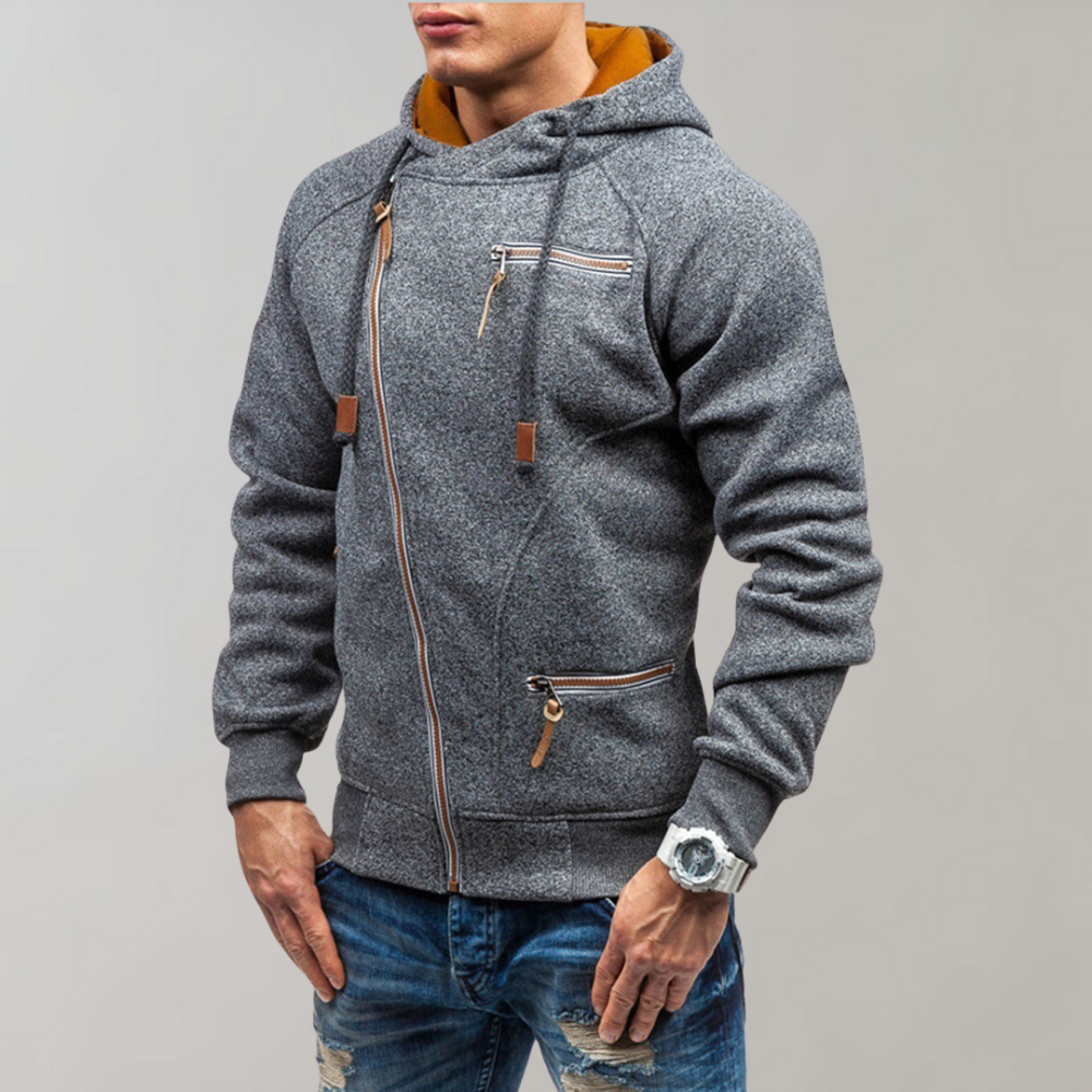 Casual hoodie with zipper