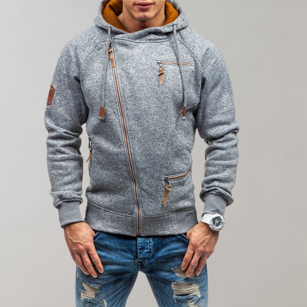 Casual hoodie with zipper