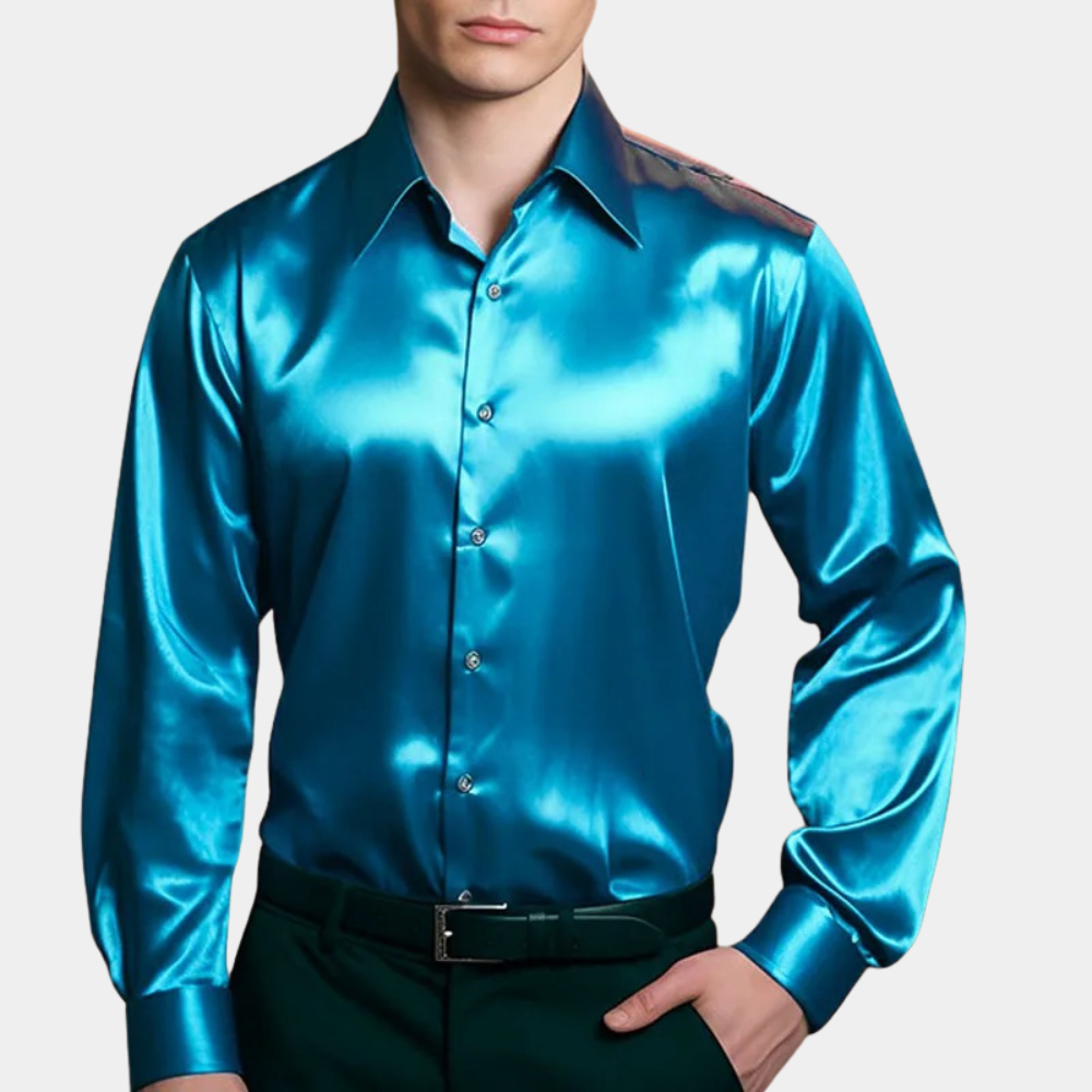 Della - chemise business en satin pour homme