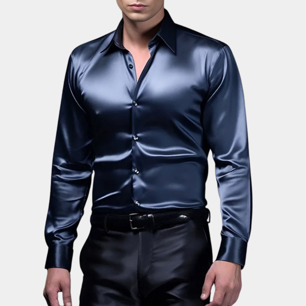 Della - chemise business en satin pour homme