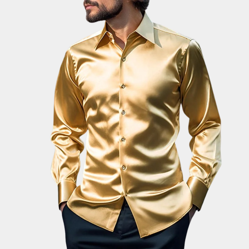 Della - chemise business en satin pour homme