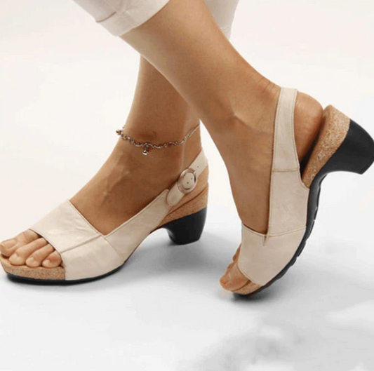 Aprilyn - Comfortable, elegant shoes with a low, thick heel