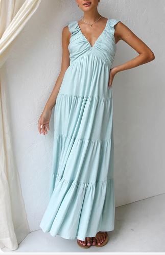 Rebecca - Maxi dress with fringe