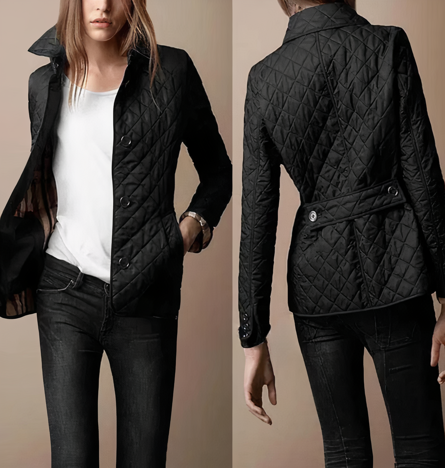 Manteau en soie et coton pour femme - Evelyn