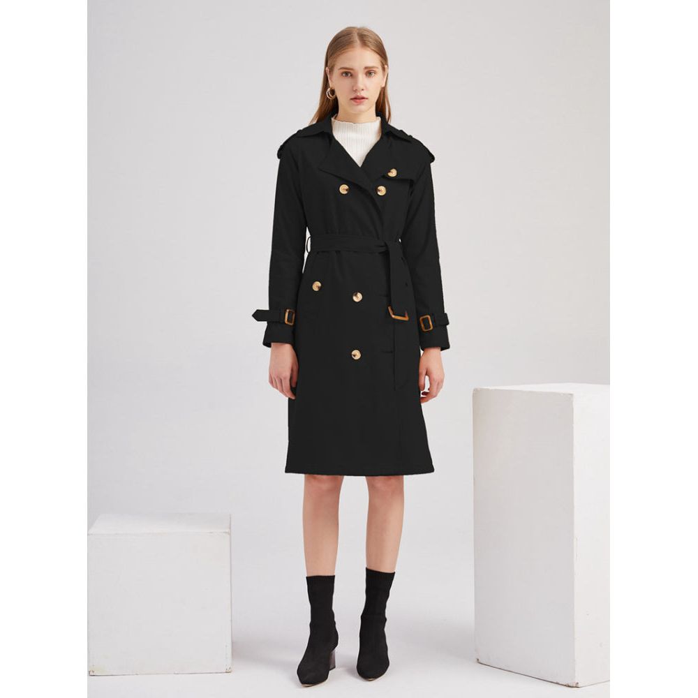 Trenchcoat - Tijdloos - Weerbestendig, Elegante Pasvorm, Hoogwaardige Kwaliteit - Perfect voor Wisselvallig Weer