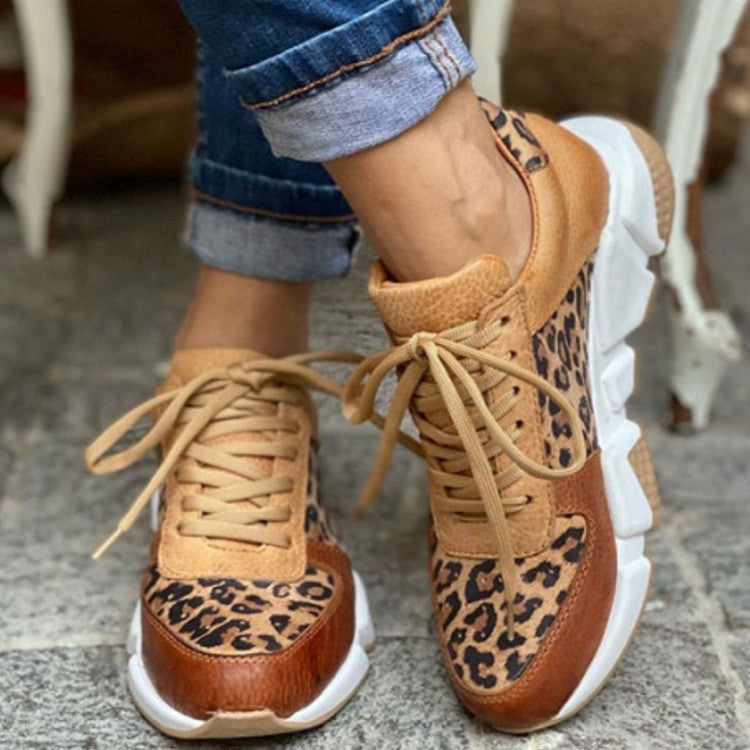 Leopard Lace Up Sneaker