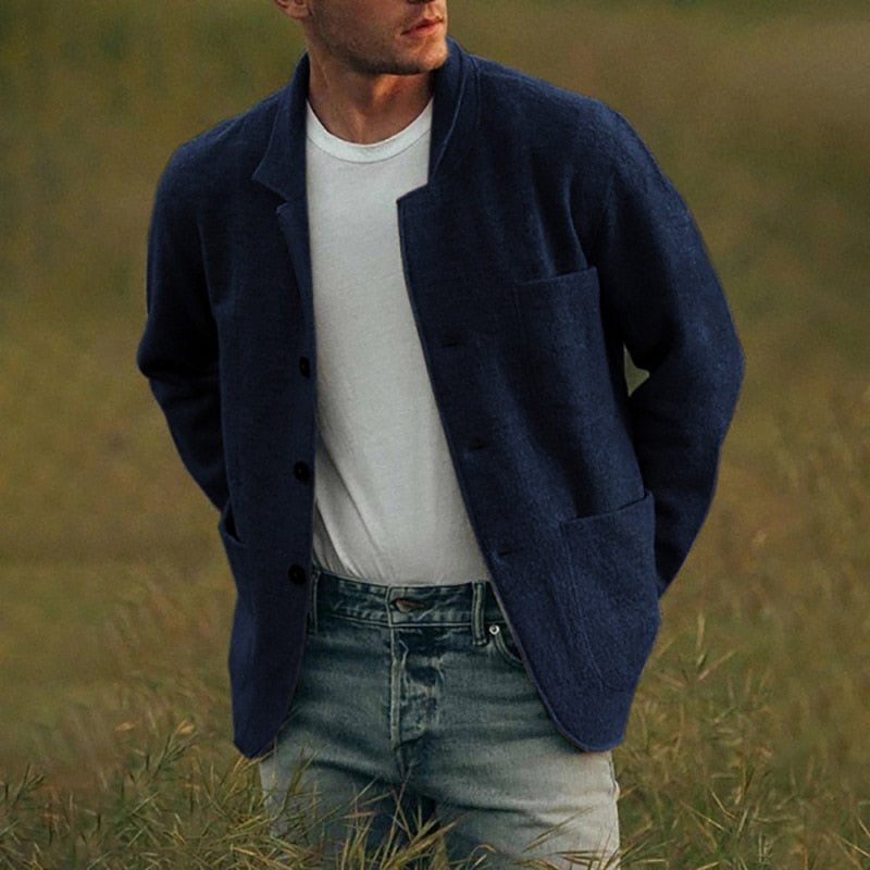 Tommy Digan | cardigan en laine élégant avec fermeture à boutons pour homme