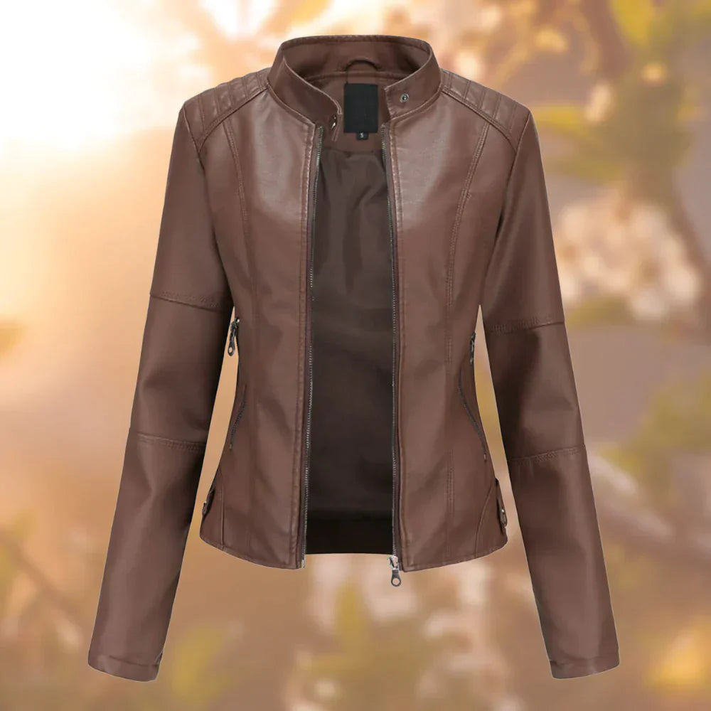 Leather jacket for women - Halle