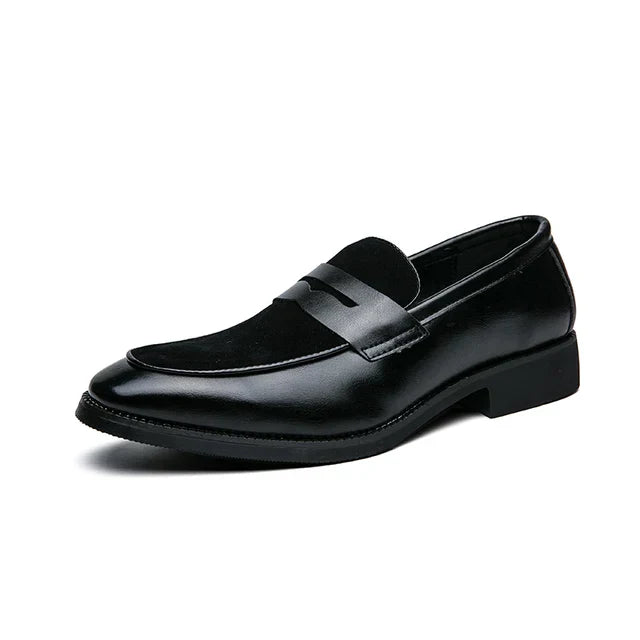 Elegante loafers van suède en leer - Bray