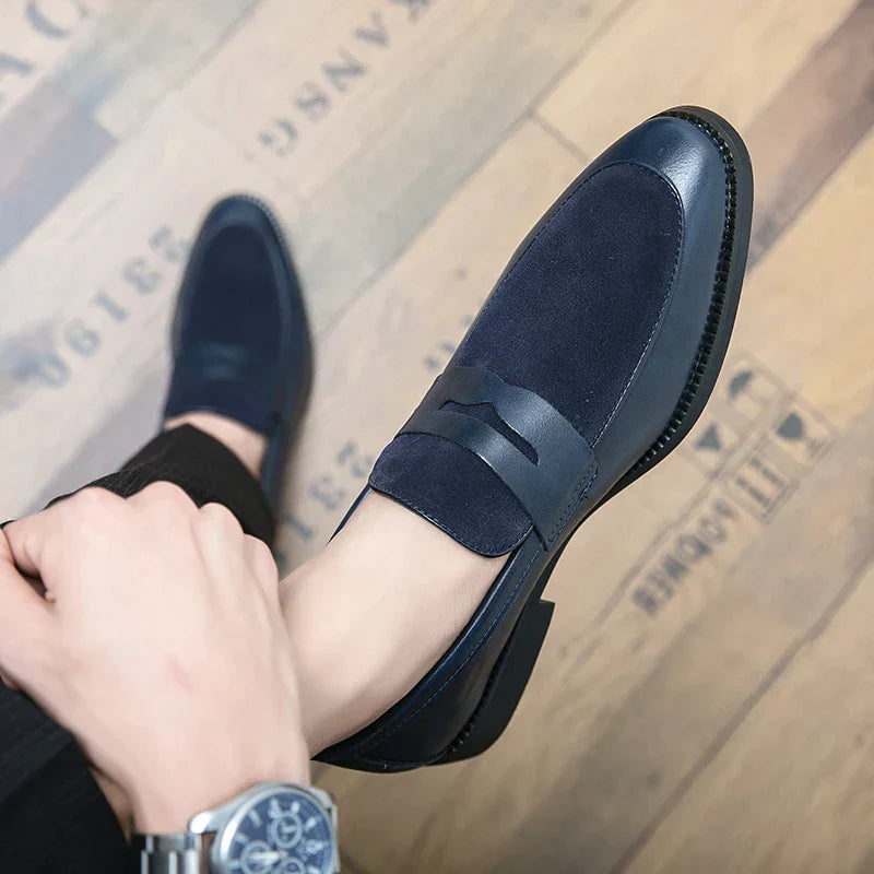 Elegante loafers van suède en leer - Bray