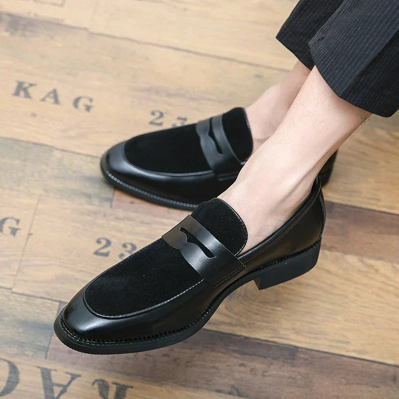 Elegante loafers van suède en leer - Bray