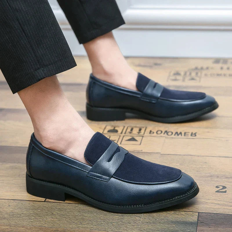 Elegante loafers van suède en leer - Bray