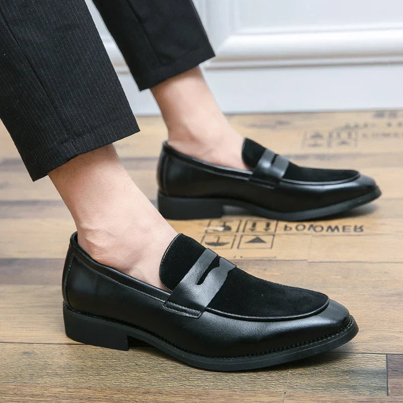 Elegante loafers van suède en leer - Bray