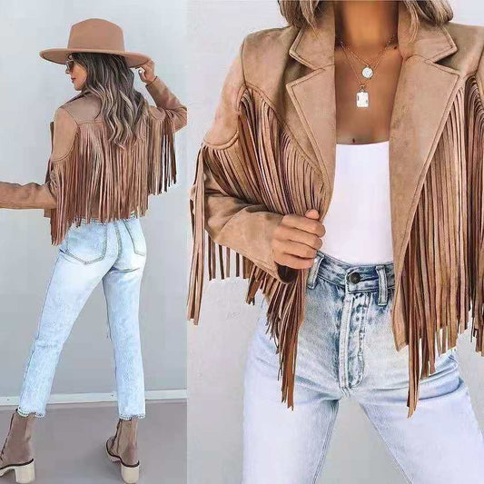 Veste à franges