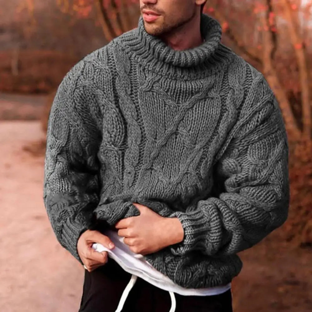 Pull en maille tressée pour homme - Jenson