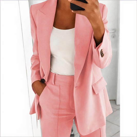 Trendy Blazer and Trouser Set for Women - Sanne