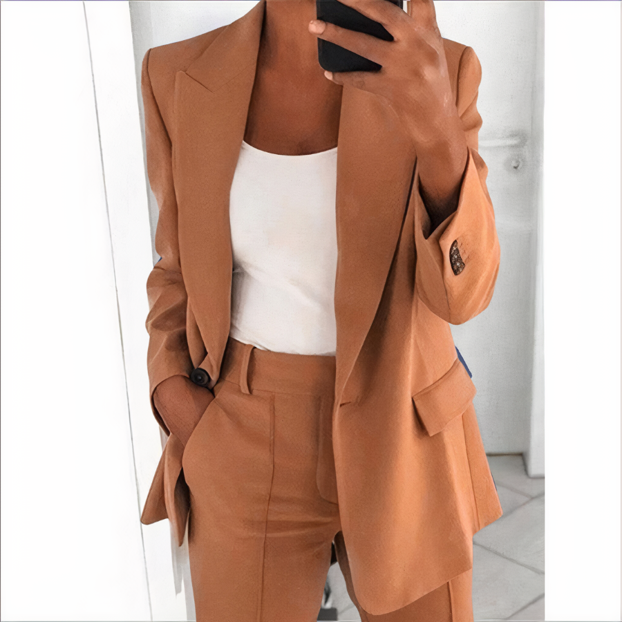 Ensemble Blazer et Pantalon Tendance pour Femme - Sanne