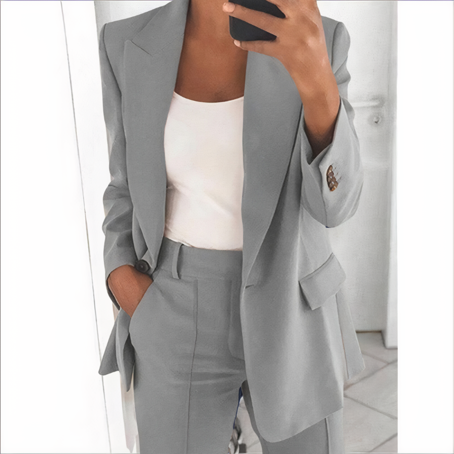 Ensemble Blazer et Pantalon Tendance pour Femme - Sanne