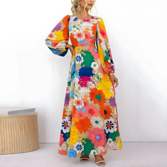 Daisy - Floral Print Maxi Dress