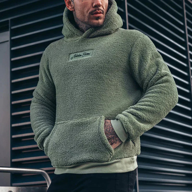 Lange mouwen pluche hoodie- Louis