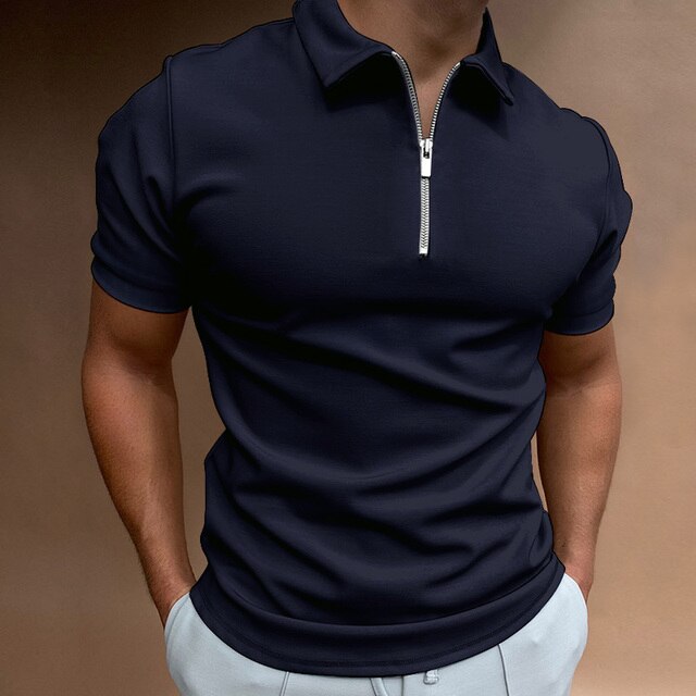 Eden Gents Polo | Casual Herenpolo met rits