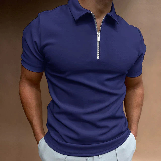 Eden Gents Polo | Casual Herenpolo met rits