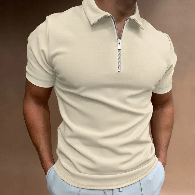 Eden Gents Polo | Casual Herenpolo met rits