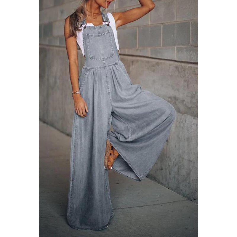 Domika - Dames denim jumpsuit