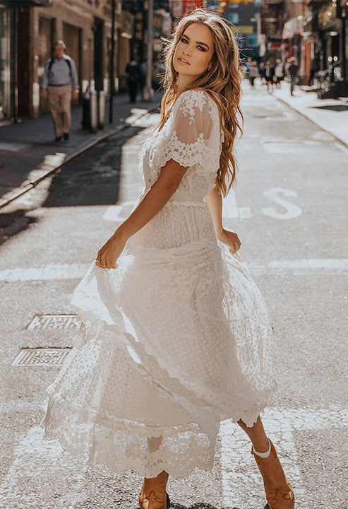 Edna - White lace dress