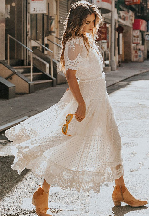 Edna - White lace dress