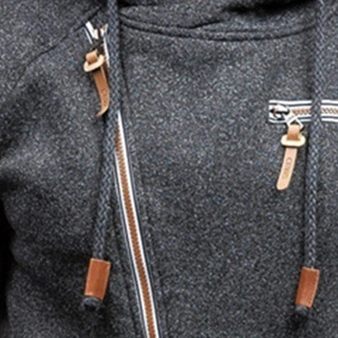 Casual hoodie met ritssluiting