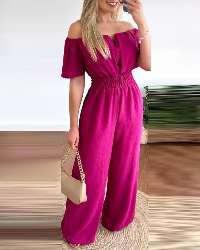 Off-shoulder jumpsuit