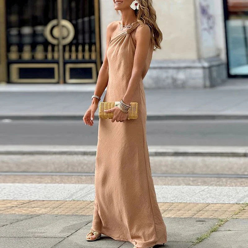 Anastacia - One Shoulder Loose Maxi Dress