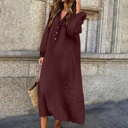 Samantha - Cotton and linen shirt dresses