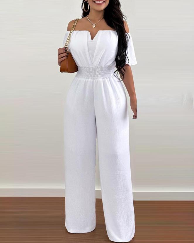 Off-shoulder jumpsuit