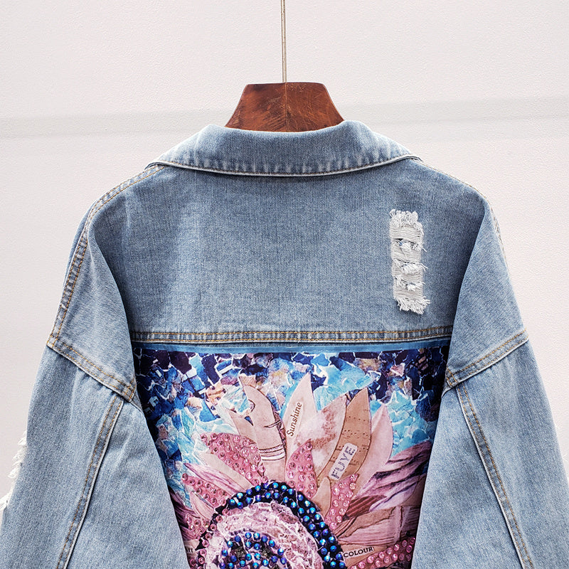 Veste en jean oversize