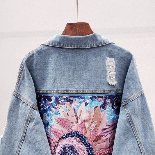 Oversized denim jacket