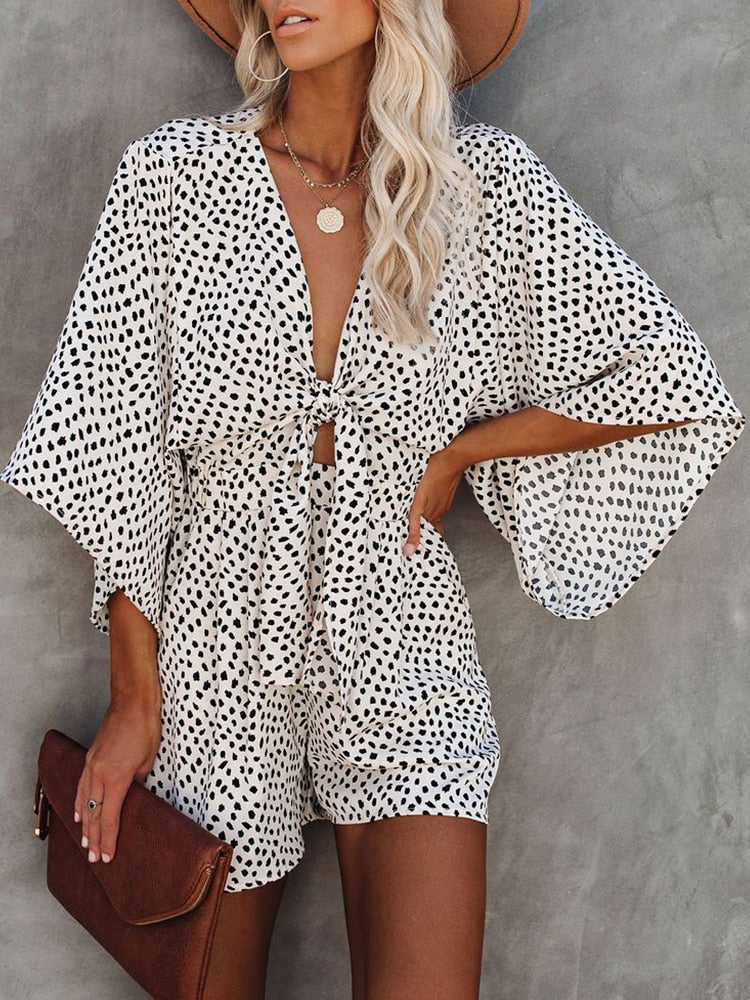 Playsuit met strik