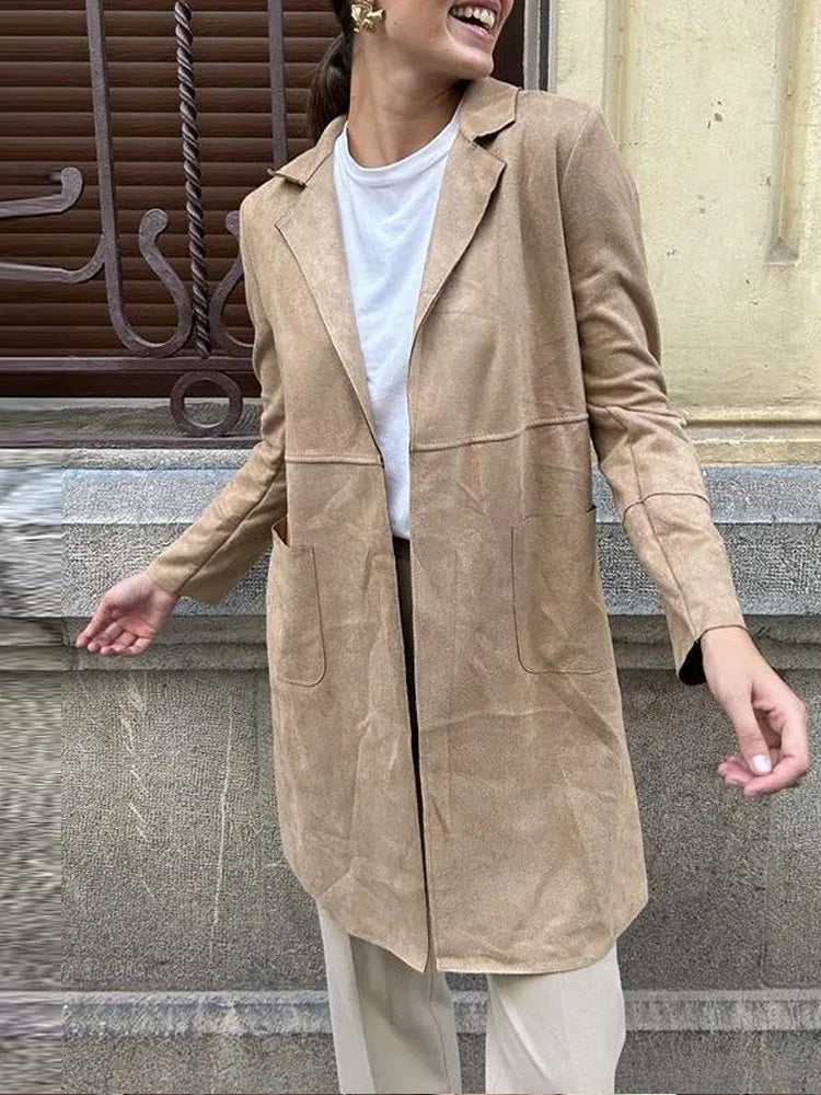 Lara - Suede Windproof Jacket