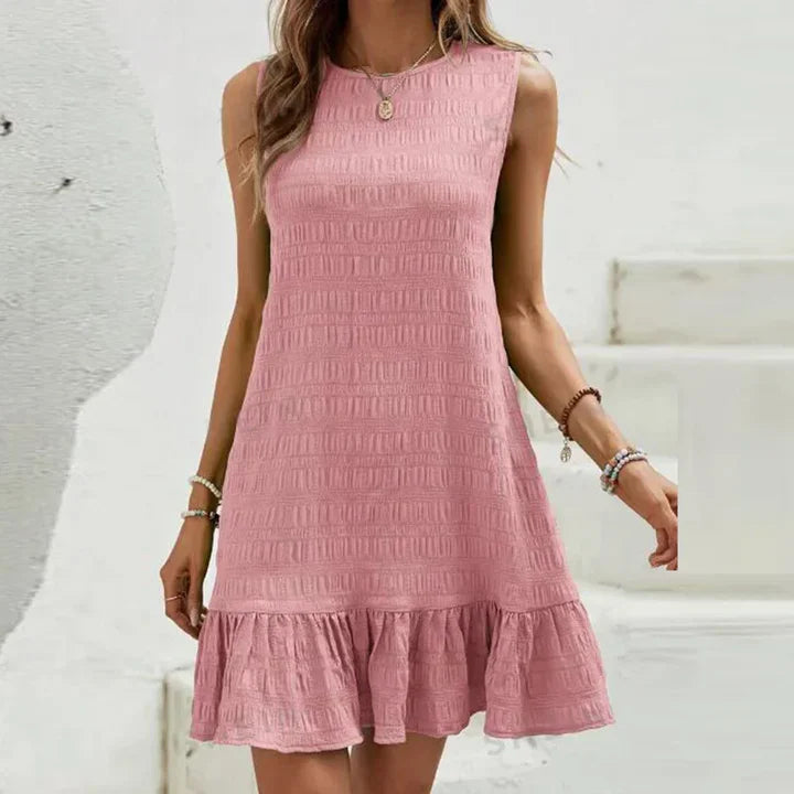 Amparo - Ruffled smocked dress