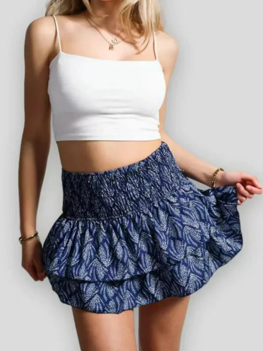 Eloise - Summer pleated skirt with flowers