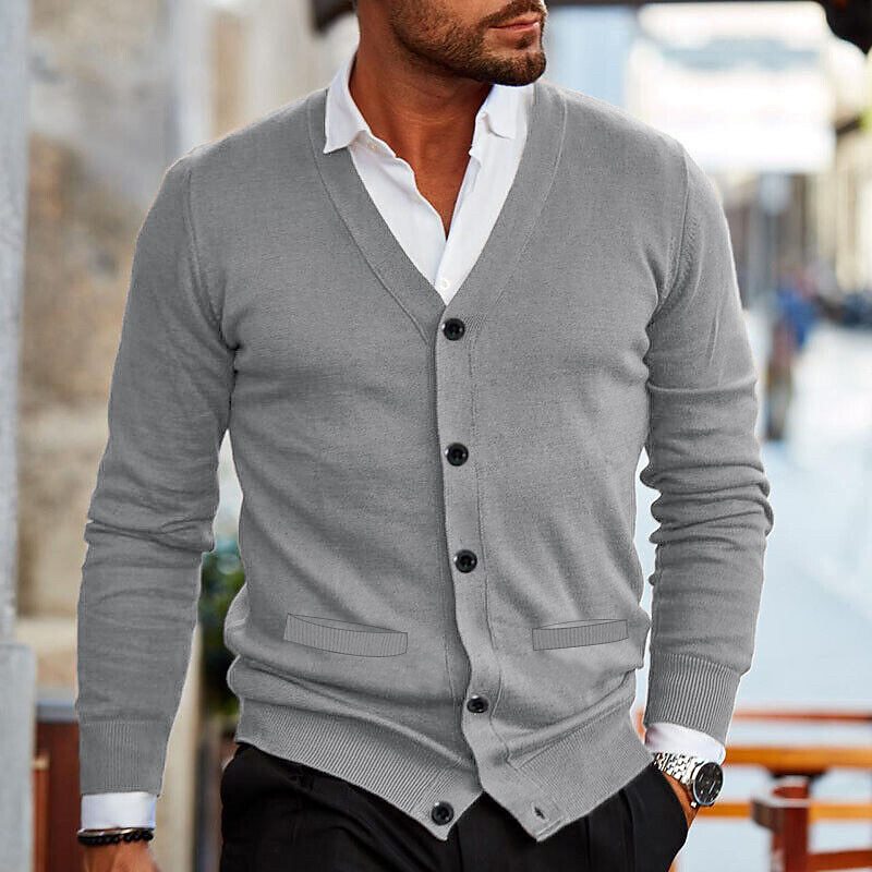 Stefan Vest - Casual cardigan voor heren