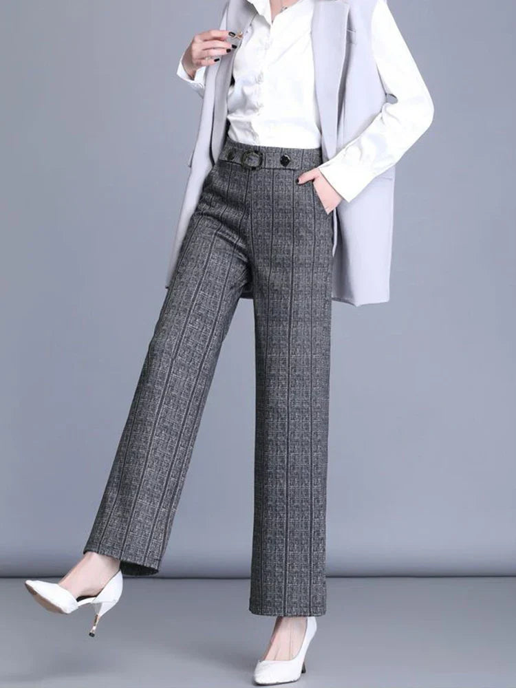 Sophrona - Wide high waist trousers for women