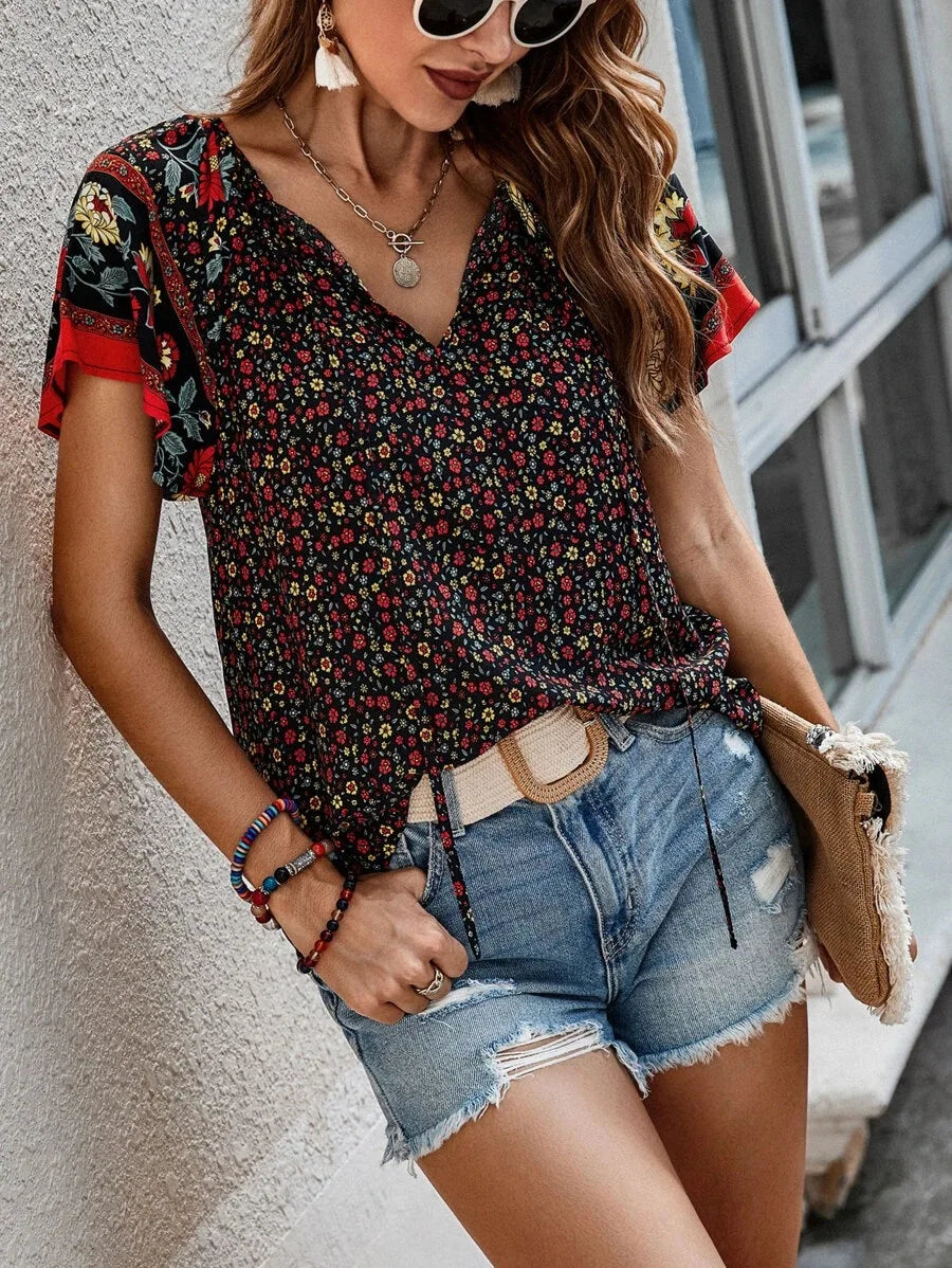 Odette - Zomerse blouses met bloemenprint