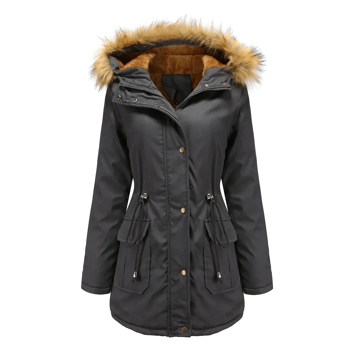 Eva - Long Parka with Fur