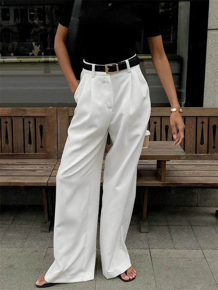 Olivia | Witte chino broek