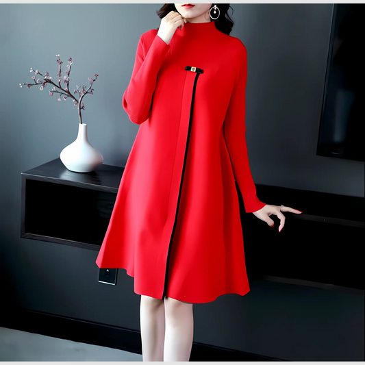 Connie - Knee-length vintage knitted dress